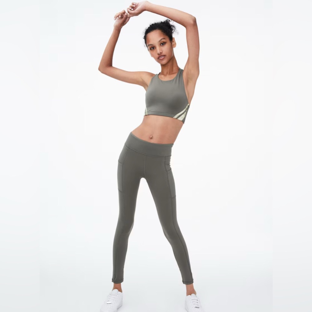 NWT Aeropostale Pocket Leggings Olive‎ Green Size Medium